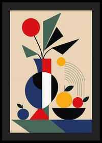 Een levendige compositie van kleur en vorm in evenwichtige harmonie.-4
