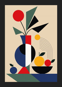 Een levendige compositie van kleur en vorm in evenwichtige harmonie.-5