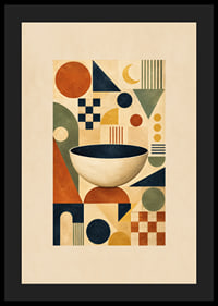 Captivating geometric design with harmonious colors.-4
