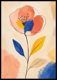 Een levende bloem vol kleurrijke elegantie en expressie.-6