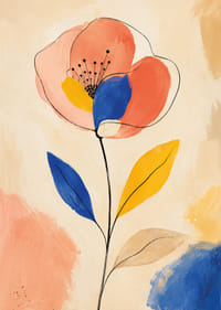 Een levende bloem vol kleurrijke elegantie en expressie.-7