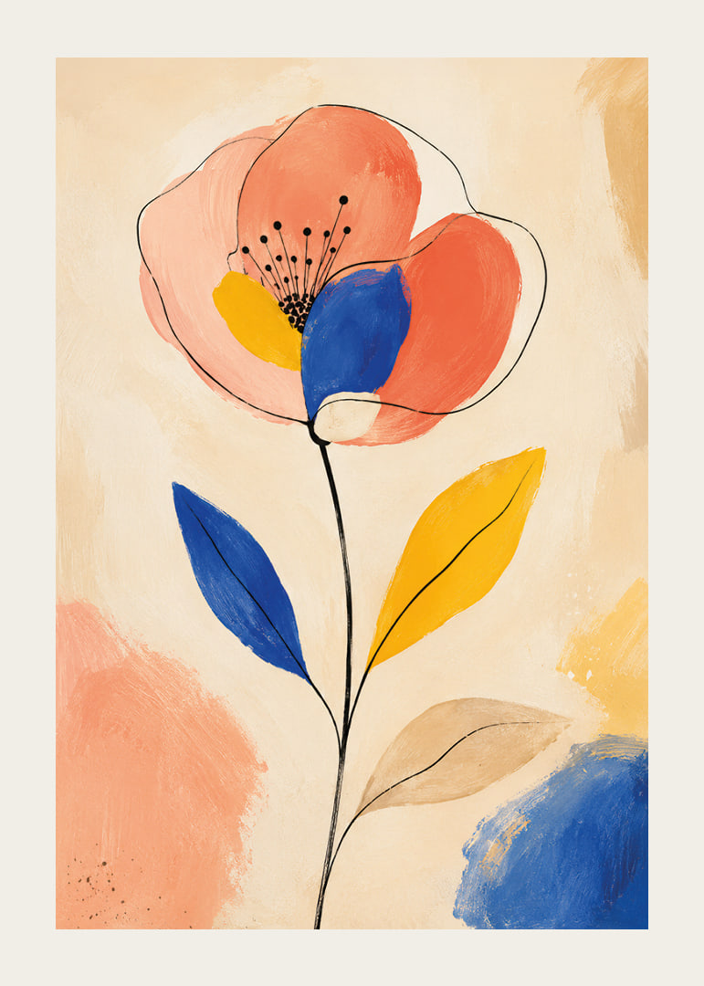 A living flower full of colorful elegance and expression.-12