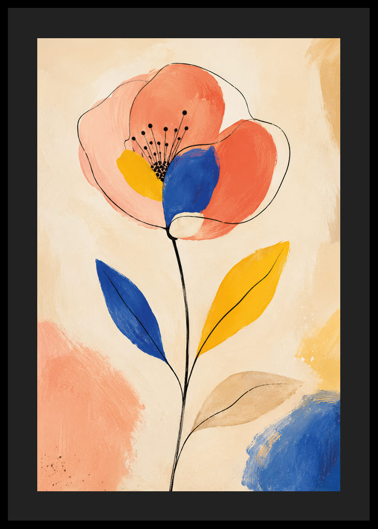 Een levende bloem vol kleurrijke elegantie en expressie.-12