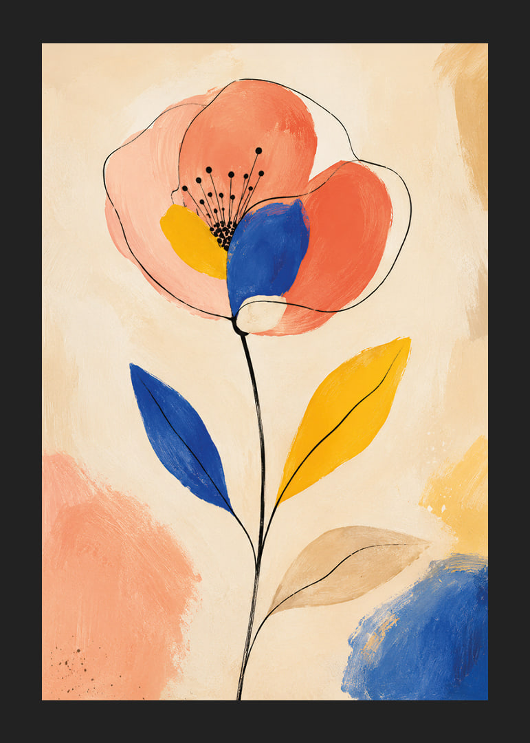 A living flower full of colorful elegance and expression.-12