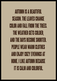 Typographic autumn poster with warm words about leaves, peace and cozy evenings.-6