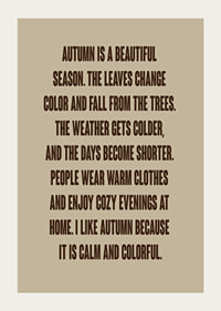 Typographic autumn poster with warm words about leaves, peace and cozy evenings.-3