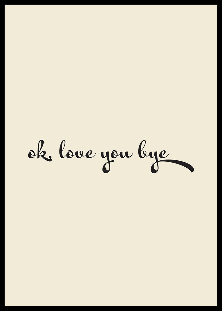 Playful handwritten love greeting in black against a warm beige background.-12