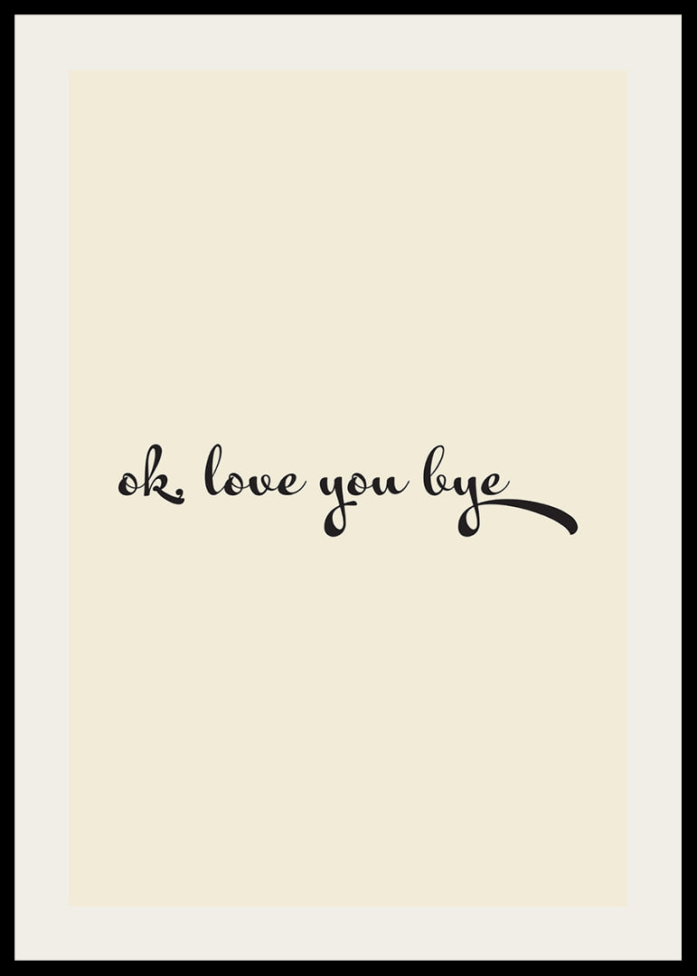 Playful handwritten love greeting in black against a warm beige background.-12