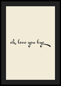 Playful handwritten love greeting in black against a warm beige background.-4