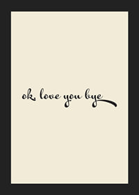 Playful handwritten love greeting in black against a warm beige background.-5
