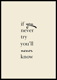 Minimalist text poster with an encouraging quote in elegant black typography.-6