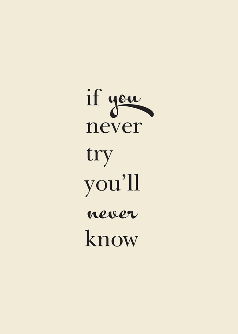 Minimalist text poster with an encouraging quote in elegant black typography.-12