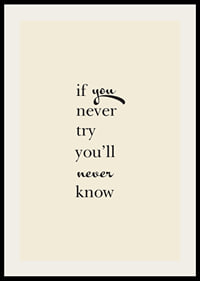 Minimalist text poster with an encouraging quote in elegant black typography.-2