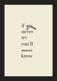 Minimalist text poster with an encouraging quote in elegant black typography.-5