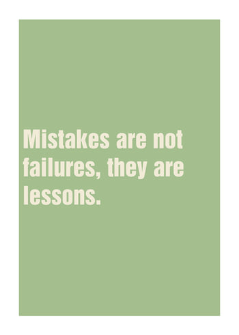 Plakat Lessons Not Failures