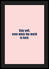 Soft pink typography poster with an uplifting message of strength and caring.-4