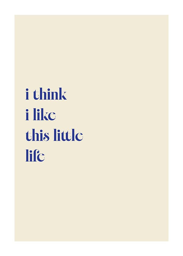 Affiche Simple Life Thought
