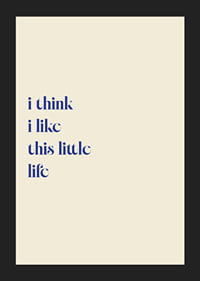 Blue typography with a warm and thoughtful message on a cream white background.-5