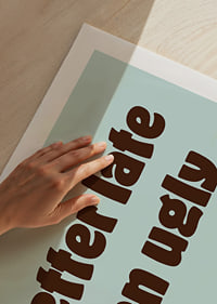 Playful typography poster with a confident and humorous attitude.-9