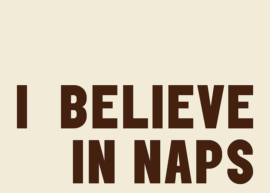 Typographic poster with a warm message about rest and recovery.-12