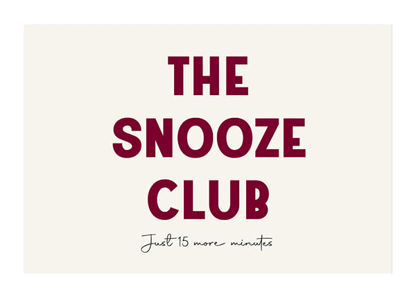 Affiche The Snooze Club