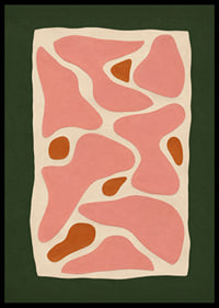Organic pink and rust brown shapes create a warm, modern harmony.-0