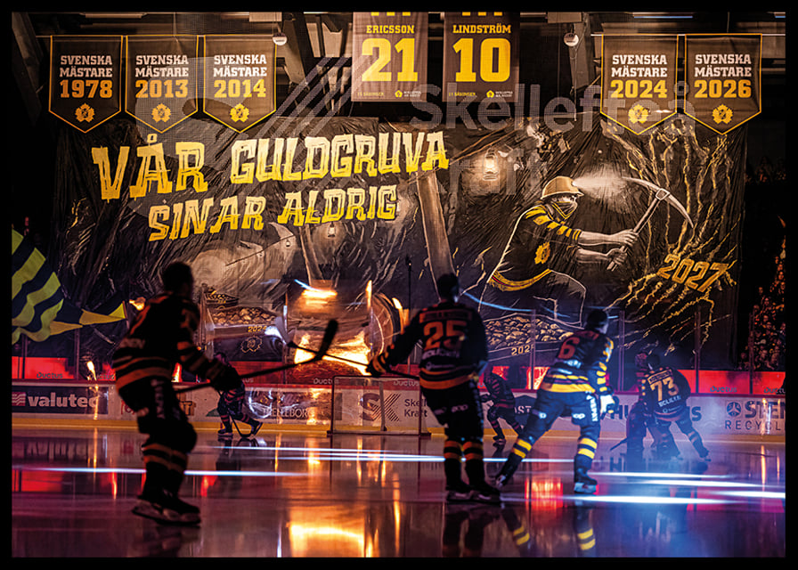Vår Guldgruva Sinar Aldrig Tifo Skellefteå AIK Premiären 2026/2027-12