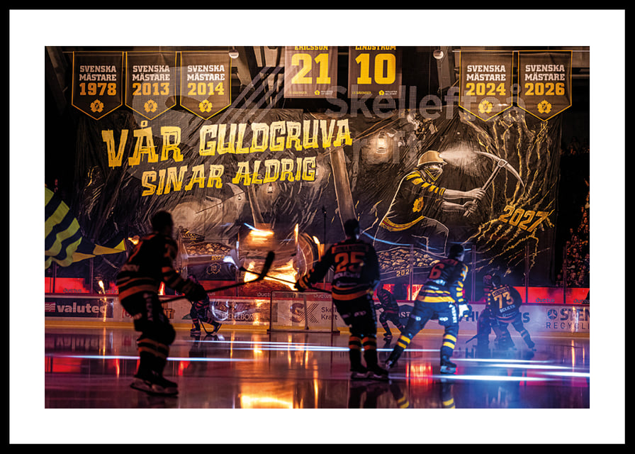 Vår Guldgruva Sinar Aldrig Tifo Skellefteå AIK Premiären 2026/2027-12