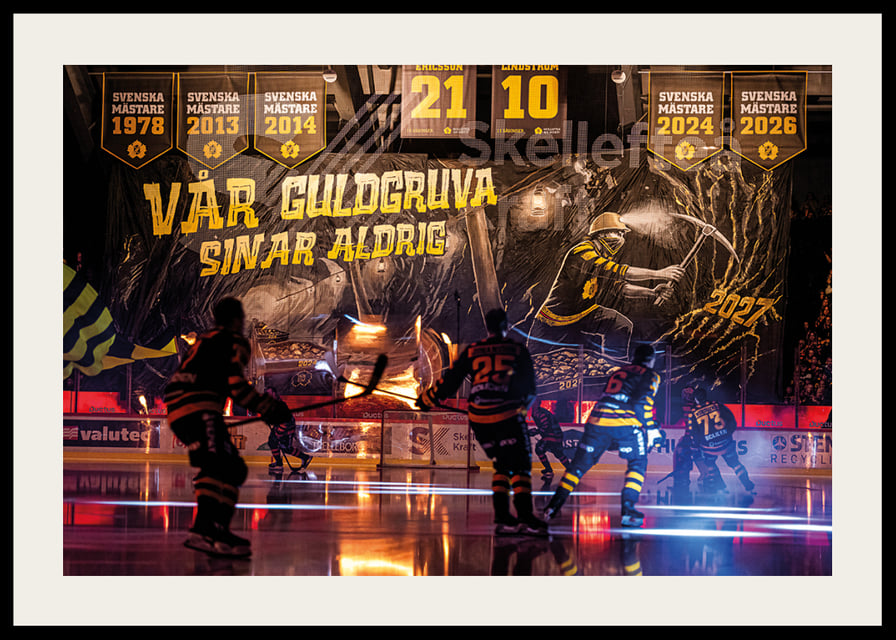 Vår Guldgruva Sinar Aldrig Tifo Skellefteå AIK Premiären 2026/2027-12
