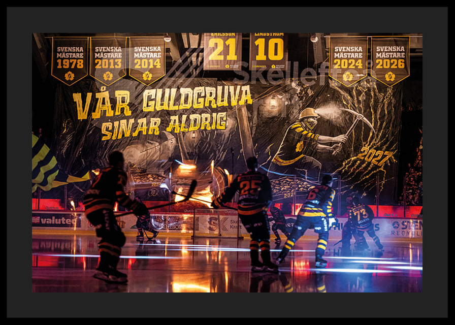 Vår Guldgruva Sinar Aldrig Tifo Skellefteå AIK Premiären 2026/2027-12
