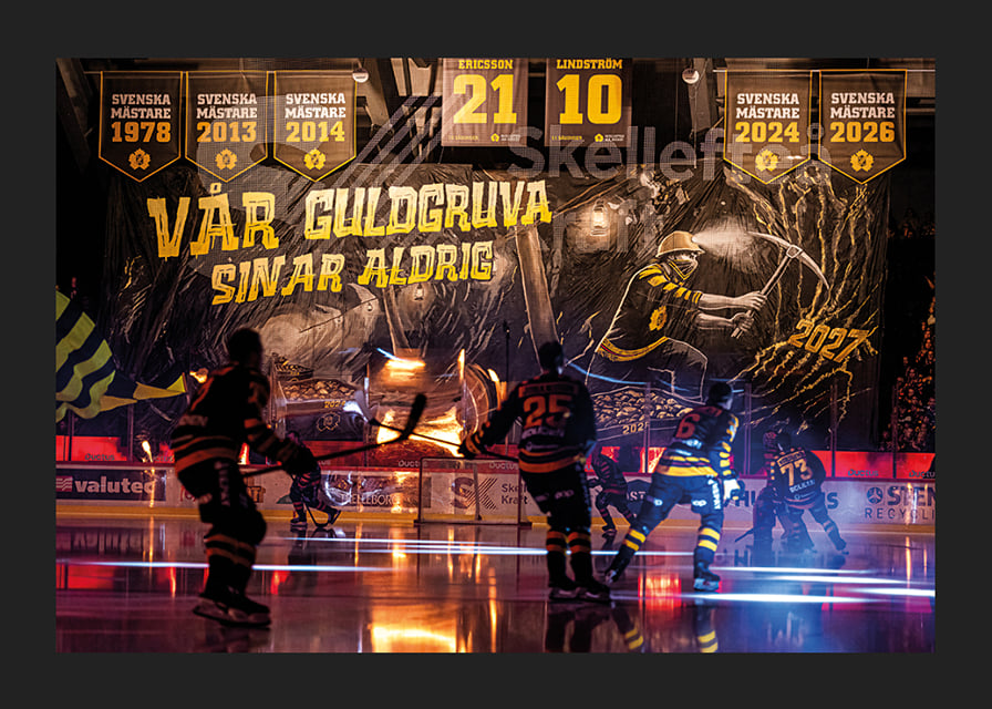 Vår Guldgruva Sinar Aldrig Tifo Skellefteå AIK Premiären 2026/2027-12