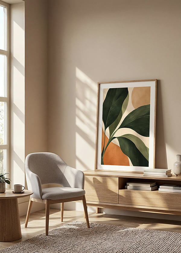 Poster Earthy Leaf Forms crossfade