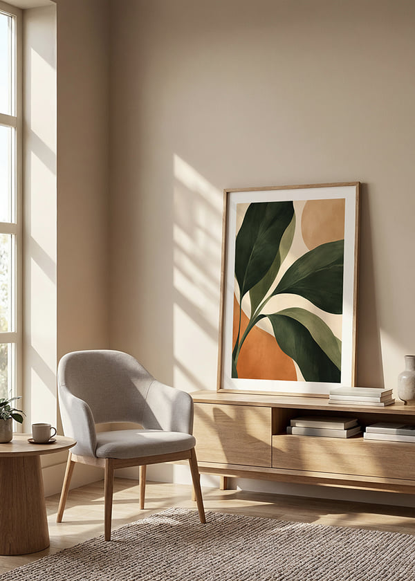 Poster Earthy Leaf Forms crossfade
