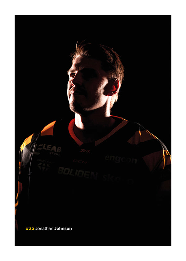Poster Jonathan Johnson #22 Skellefteå AIK 2026/2027