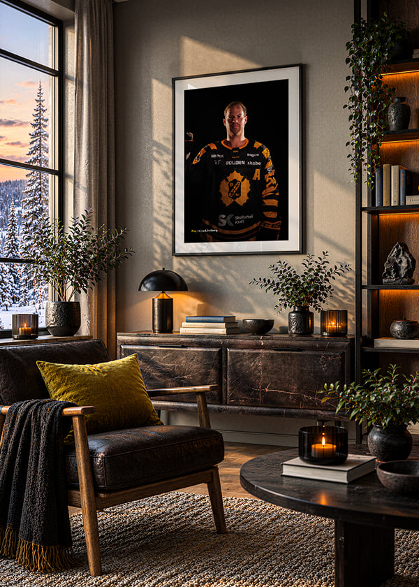 Poster Oscar Lindberg #24 Skellefteå AIK 2026/2027 crossfade