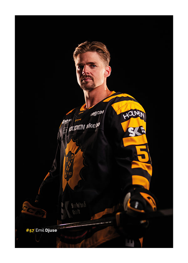 Poster Emil Djuse #57 Skellefteå AIK 2026/2027