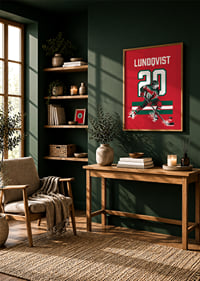 Joel Lundqvist Tröja Hissas 2026 Röd-2