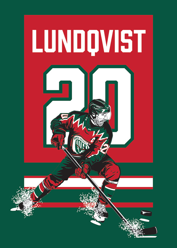 Poster Joel Lundqvist Tröja Hissas 2026 Grön