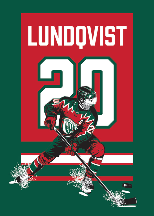 Poster Joel Lundqvist Tröja Hissas 2026 Grön
