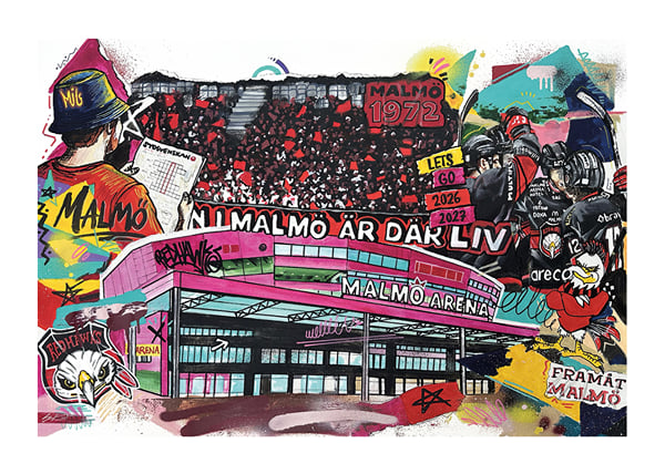 Poster Malmö Arena x Shai Dahan – Limited Edition