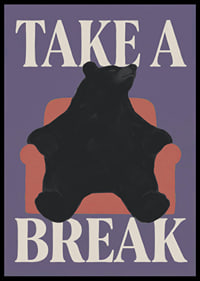 A relaxed black bear in an armchair gives the room a playful and peaceful feeling.-6