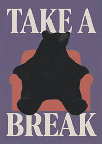A relaxed black bear in an armchair gives the room a playful and peaceful feeling.-7
