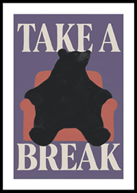 A relaxed black bear in an armchair gives the room a playful and peaceful feeling.-0