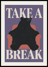 A relaxed black bear in an armchair gives the room a playful and peaceful feeling.-2