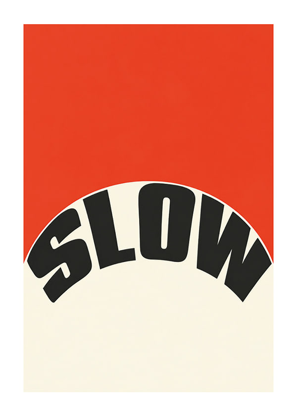 Póster Retro Slow