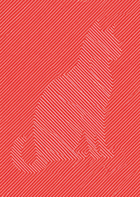 A red graphic sneaker with white lines with an energetic, modern feel.-7