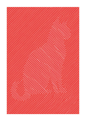 Poster Scarlet Sneaker Outline