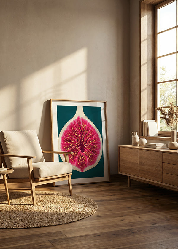 Poster Fuchsia Fig Slice crossfade