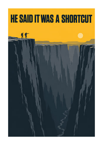 Poster Cliffside Shortcut