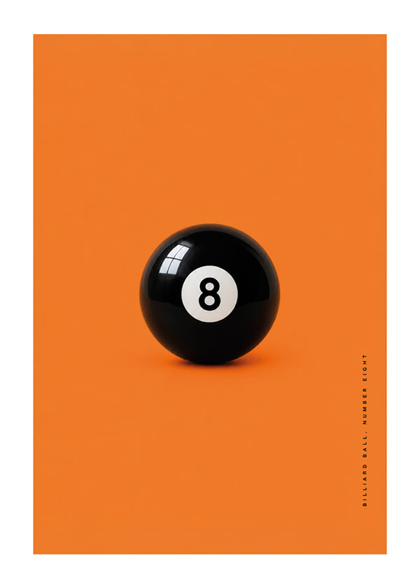Affiche Billiard Number Eight